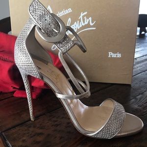 CHRISTIAN LOUBOUTIN Choca Specchio Sandals S 39